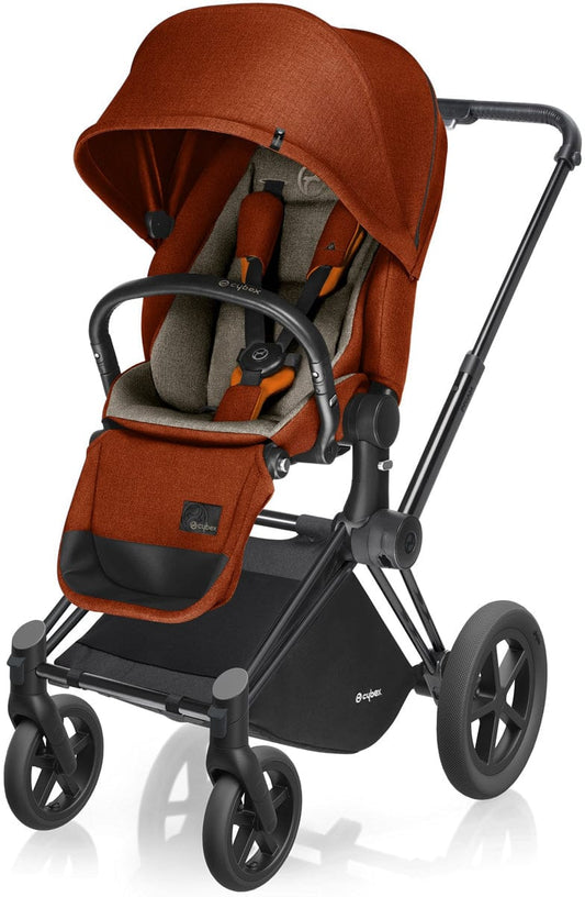 Cybex 2017/2018 Priam Lux All-Terrain Stroller - Matte Black / Autumn Gold - 515215349-517001109
