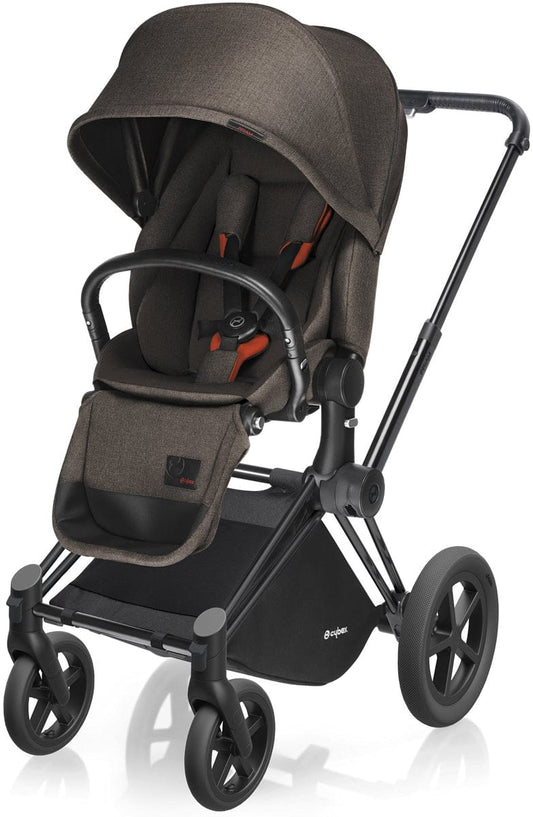 Cybex 2017/2018 Priam Lux All-Terrain Stroller - Matte Black / Desert Khaki - 515215349-515215231