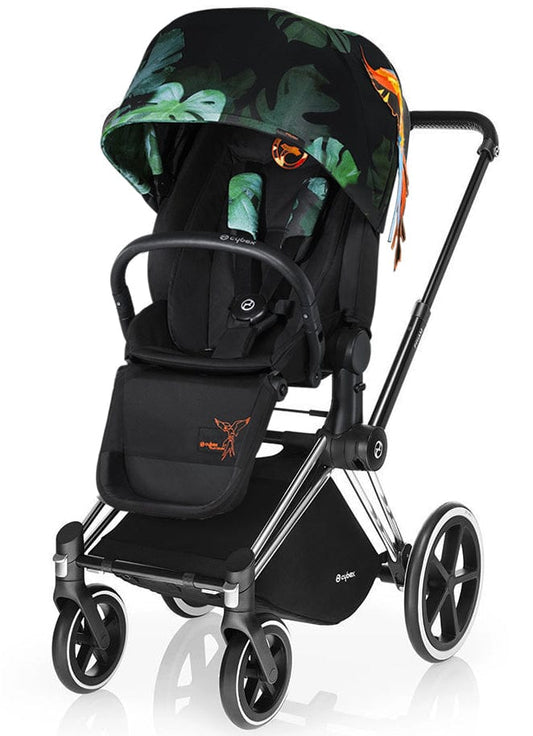 Cybex 2017 / 2018 Priam Lux Trekking Stroller - Birds of Paradise/Chrome - 517001127-515215309