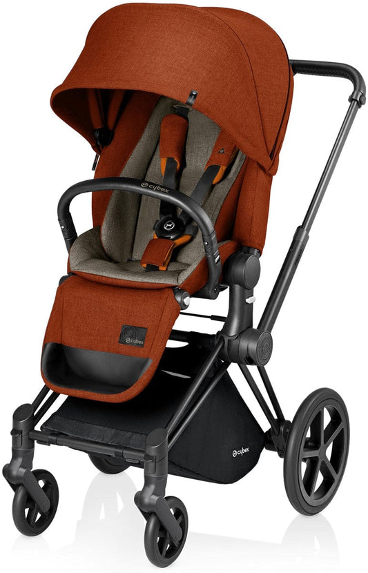 Cybex 2017 / 2018 Priam Lux Trekking Stroller - Matte Black / Autumn Gold - 515215347-517001109