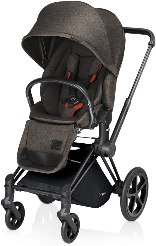 Cybex 2017 / 2018 Priam Lux Trekking Stroller - Matte Black / Desert Khaki - 515215347-515215231