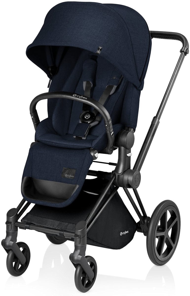 Cybex 2017 / 2018 Priam Lux Trekking Stroller - Matte Black / Midnight Blue - 515215347-517001105