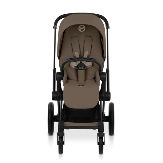 Cybex Priam Stroller (2026) - Matte Black Frame / Coconut Brown Lux Seat - 526001489
