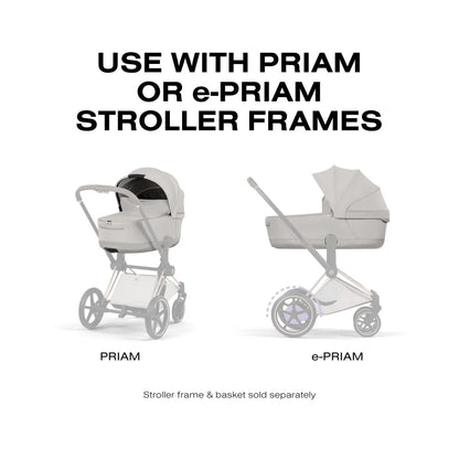 Cybex Priam Style Fold Cot - City Grey - 526000363