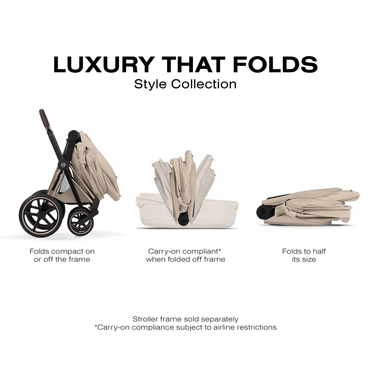 CYBEX PRIAM Fold Lux Carry Cot - Style Collection