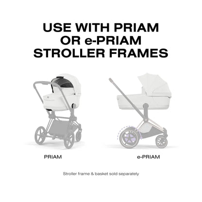 Cybex Priam Style Fold Cot - Off White - 526000387