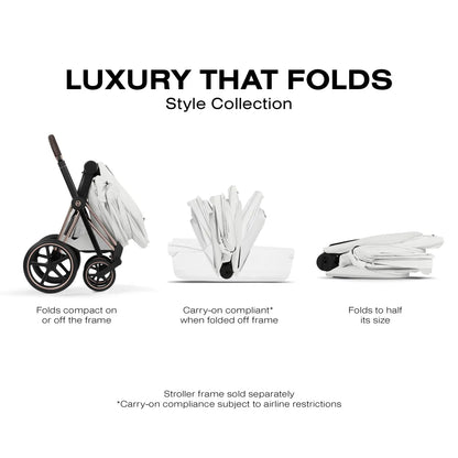 Cybex Priam Style Fold Cot - Off White - 526000387