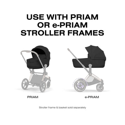 Cybex Priam Style Fold Cot - Sepia Black - 526000357
