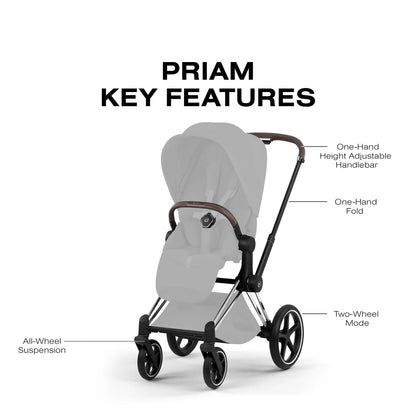 Cybex Priam Style Frame - Chrome Brown - 526000209