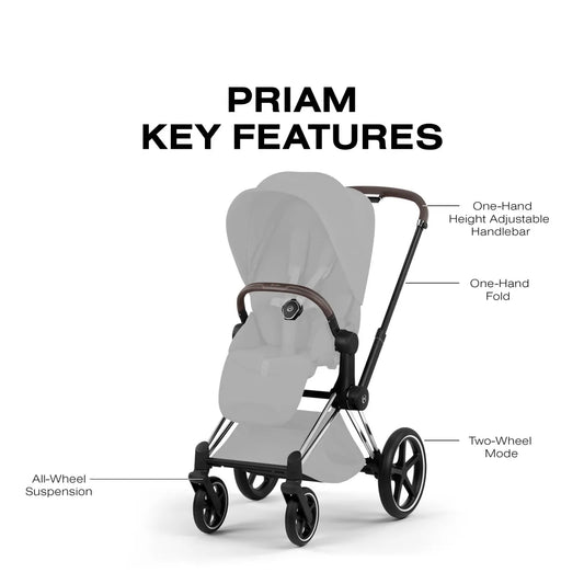 Cybex Priam Style Frame - Chrome Brown - 526000209