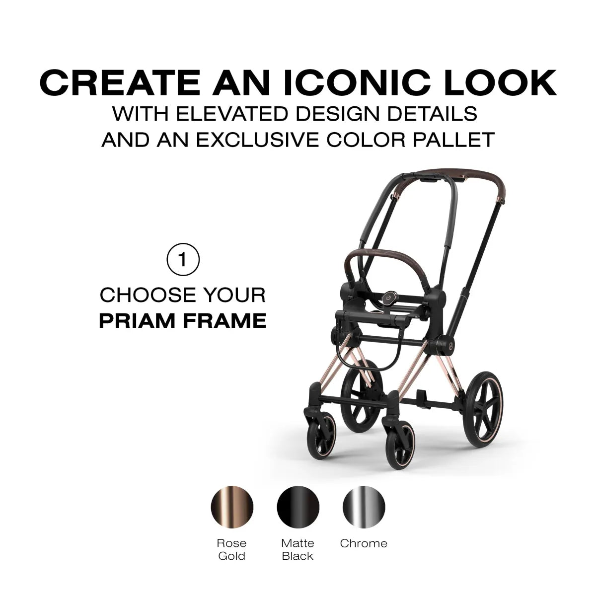 Cybex Priam Style Frame - Rosegold - 526000229