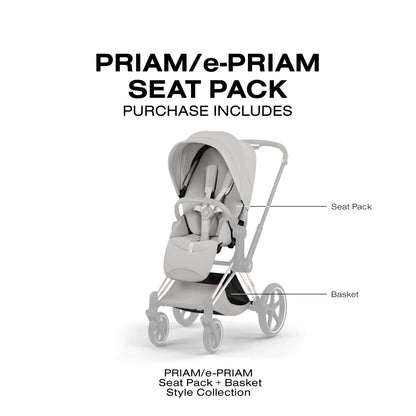Cybex Priam Style Seat Pack - City Grey - 526000311