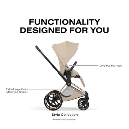 Cybex Priam Style Seat Pack - Cozy Beige - 526000319