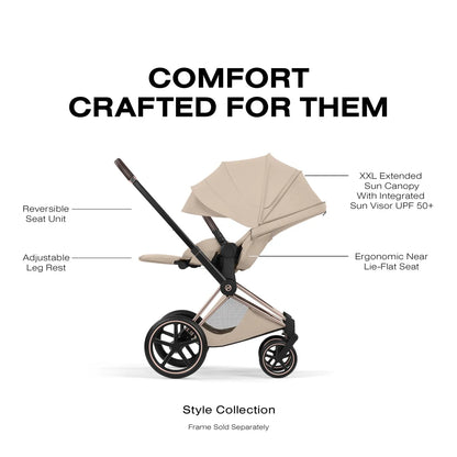 Cybex Priam Style Seat Pack - Cozy Beige - 526000319