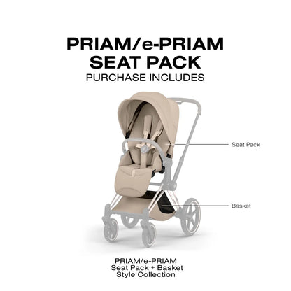Cybex Priam Style Seat Pack - Cozy Beige - 526000319