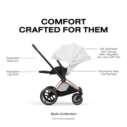 Cybex Priam Style Seat Pack - Off White - 526000343