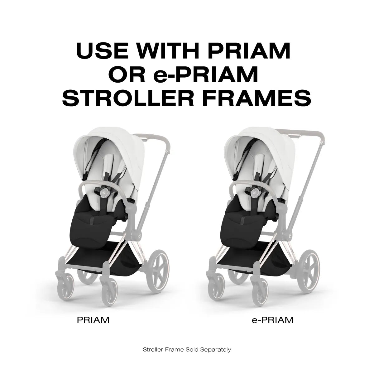 Cybex Priam Style Seat Pack - Off White - 526000343
