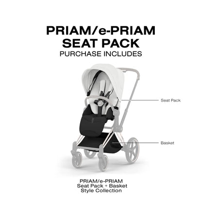 Cybex Priam Style Seat Pack - Off White - 526000343