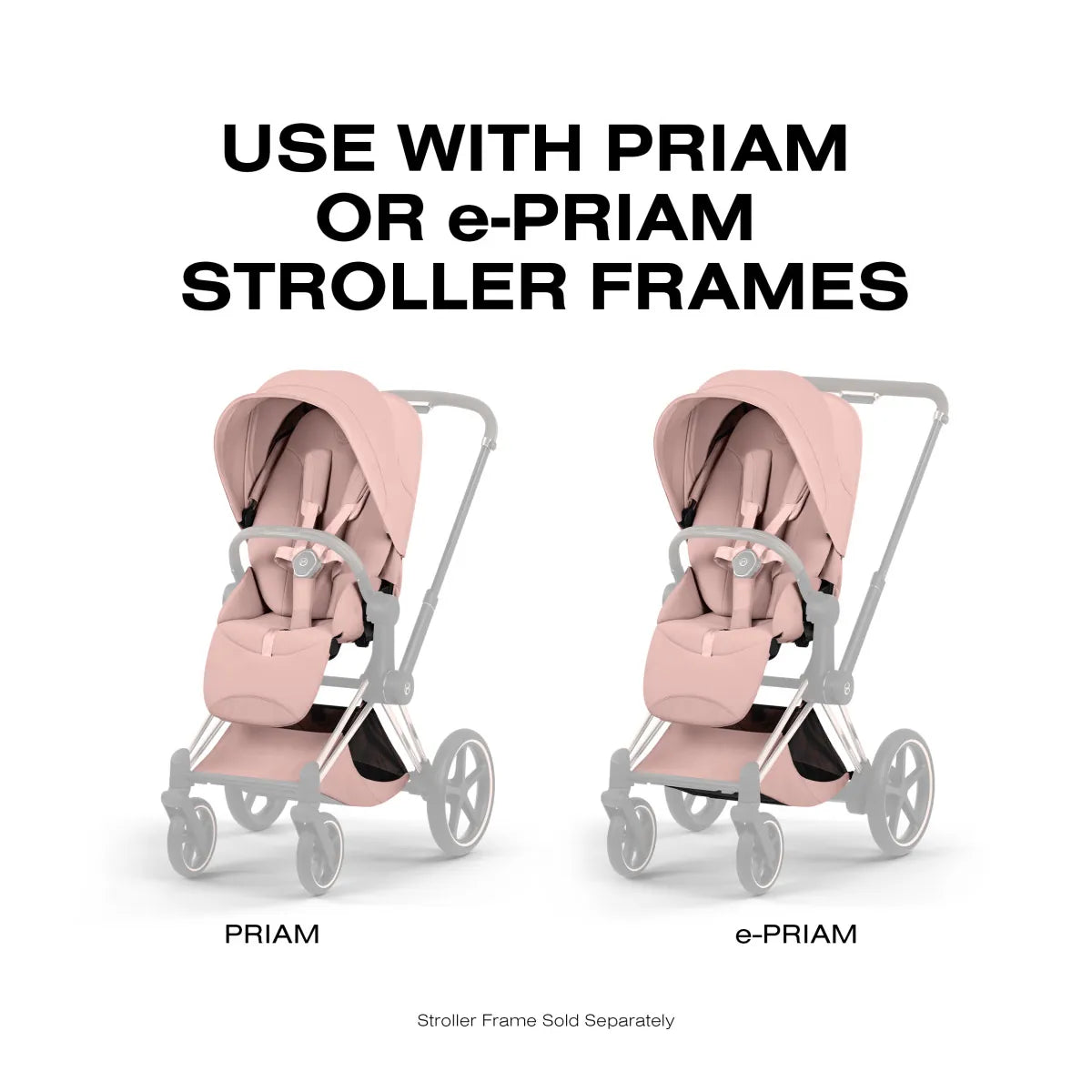 Cybex Priam Style Seat Pack - Peach Pink - 526000351