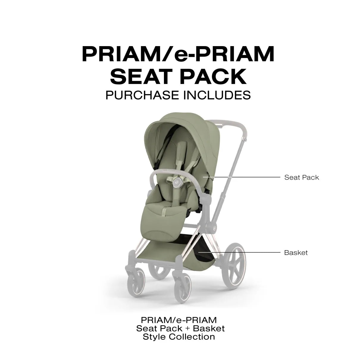 Cybex Priam Style Seat Pack (2026) - Sage Green – Albee Baby