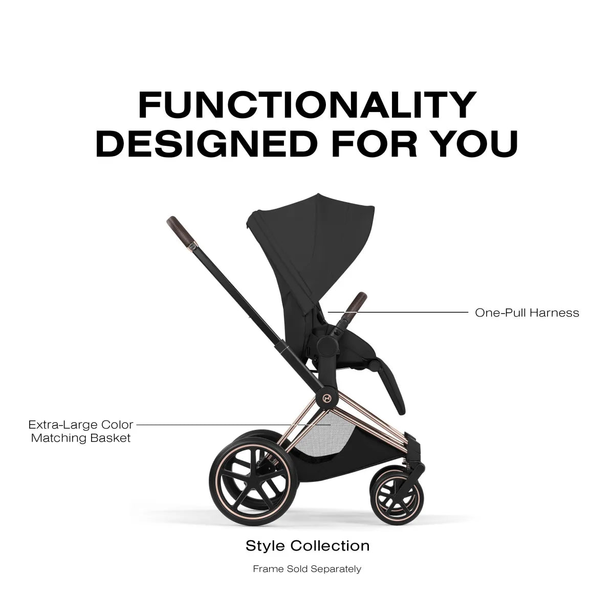 Cybex Priam Style Seat Pack - Sepia Black - 526000303