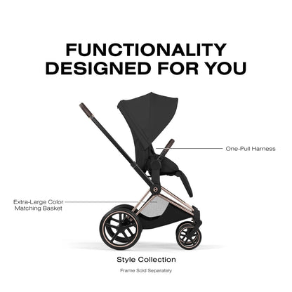 Cybex Priam Style Seat Pack - Sepia Black - 526000303