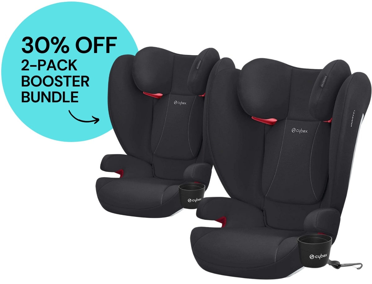 Cybex Solution B-fix Booster Car Seat - Volcano Black (2 Pack) - 2pk-521001641