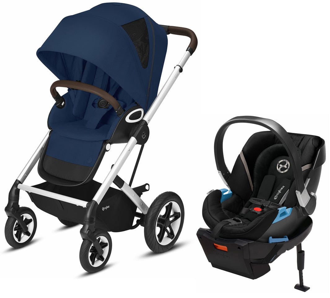 Cybex Talos S Lux + Aton 2 Travel System Bundle - Navy Blue / Deep Black - 520004523-521001427