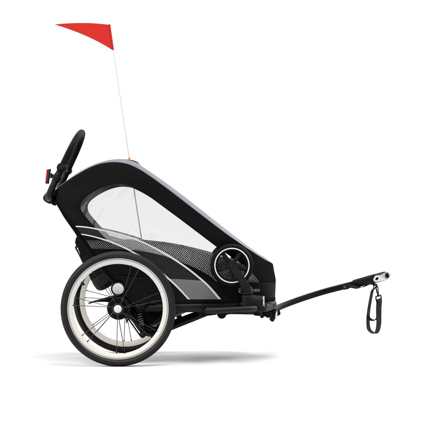 Cybex Zeno 2-in-1 Bike Trailer / Stroller (One Box) - All Black - 521003709