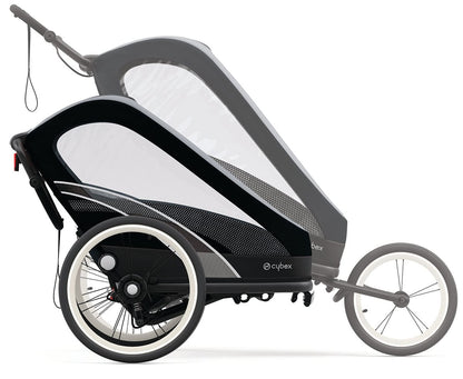 Cybex Zeno Multisport Trailer Bundle - Black Frame + Bleached Sand Seat Pack - 521000297-521000381
