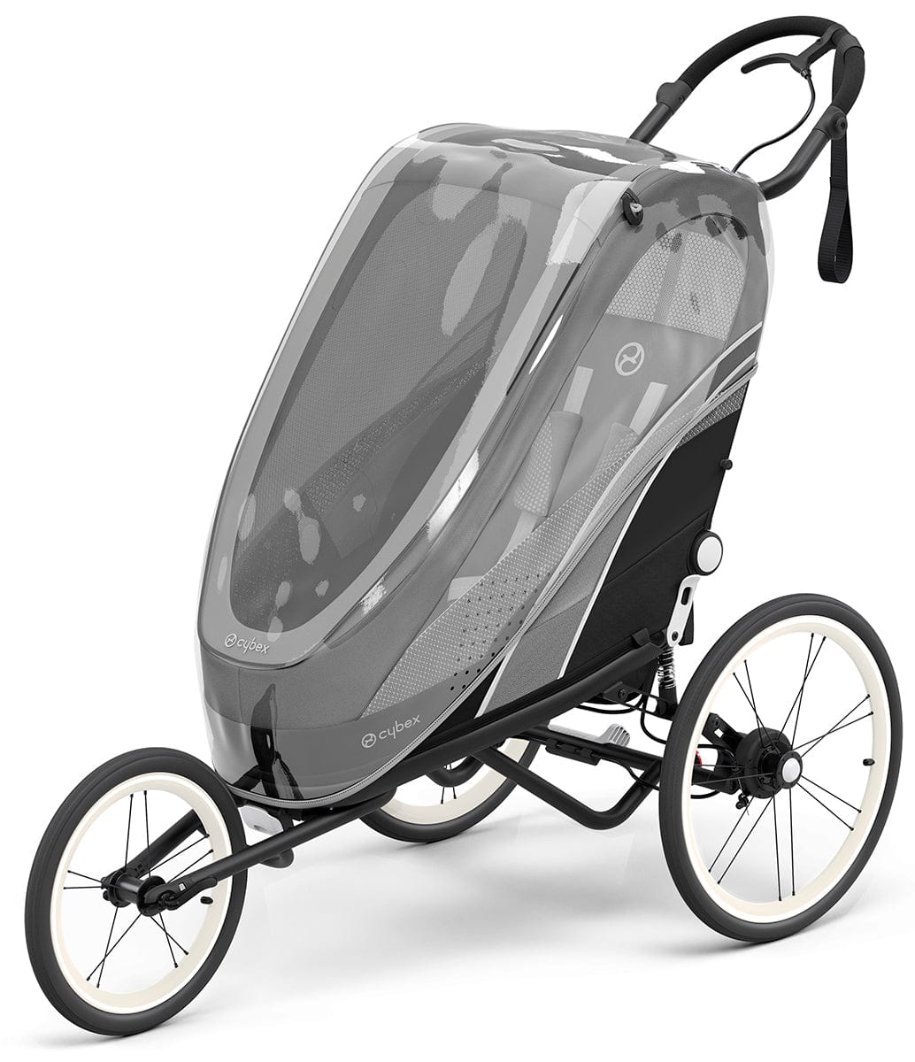 Cybex Zeno Multisport Trailer Bundle - Black Frame + Medal Grey Seat Pack - 521000297-521000377
