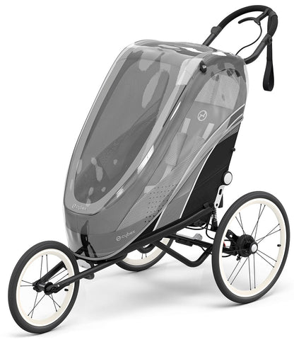 Cybex Zeno Multisport Trailer Bundle - Black Frame + Medal Grey Seat Pack - 521000297-521000377