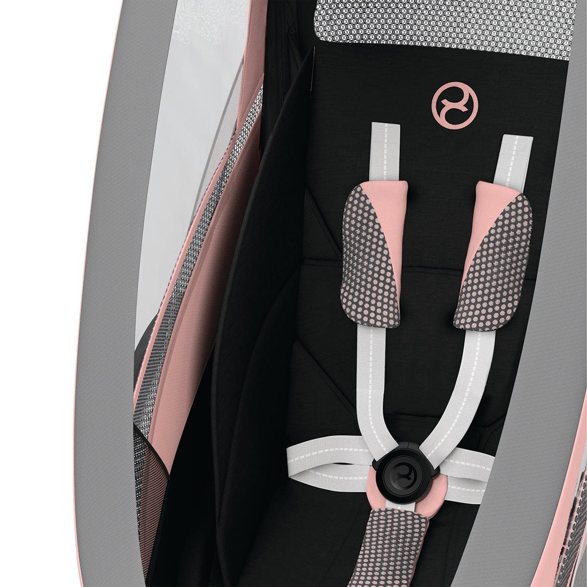 Cybex Zeno Multisport Trailer Bundle - Black/Pink Frame + Silver Pink Seat Pack - 521000309-521000379