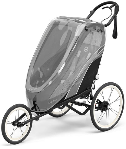 Cybex Zeno Multisport Trailer Bundle - Cream/Orange Frame + All Black Seat Pack - 521000321-521000375