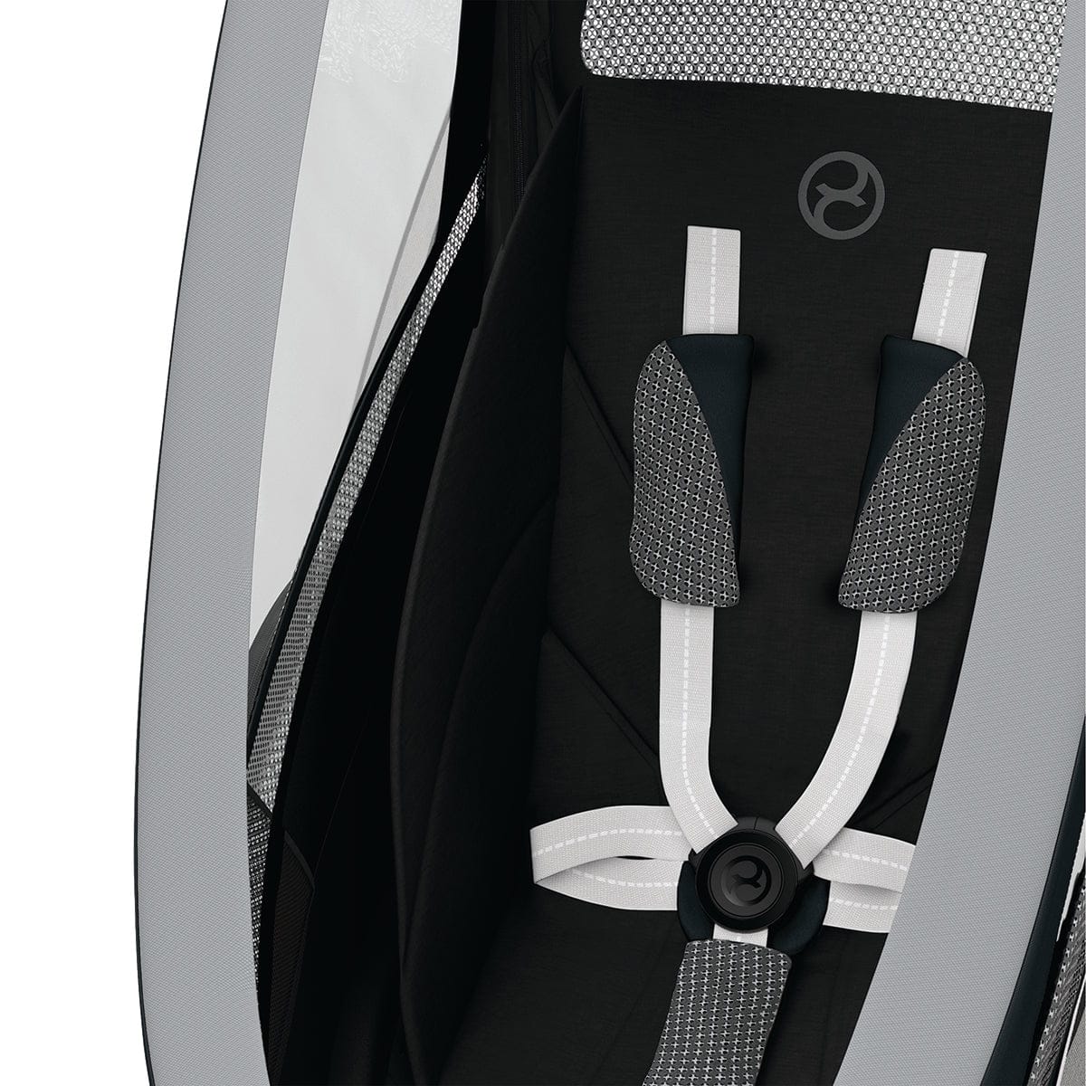 Cybex Zeno Multisport Trailer Bundle - Cream/Orange Frame + All Black Seat Pack - 521000321-521000375