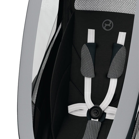 Cybex Zeno Multisport Trailer Bundle - Cream/Orange Frame + All Black Seat Pack - 521000321-521000375