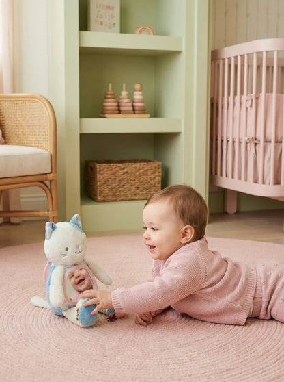 Itzy Ritzy Itzy Bitzy Mirror Kitty Tummy Time Sensory Toy