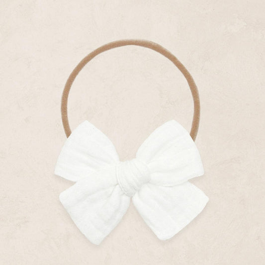 Lou Lou & Company Adventure Bow Headband - White