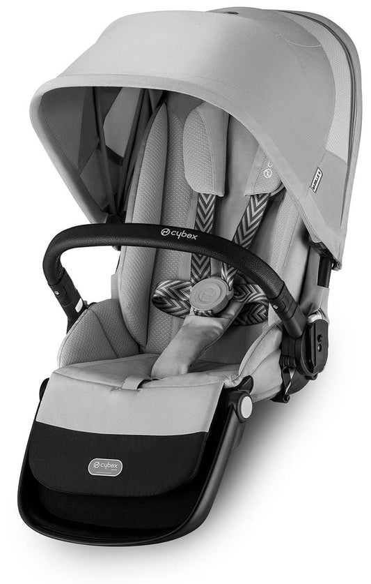 Cybex OPEN BOX Gazelle S Second Seat - Silver Frame / Stone Grey - 524001311-OB