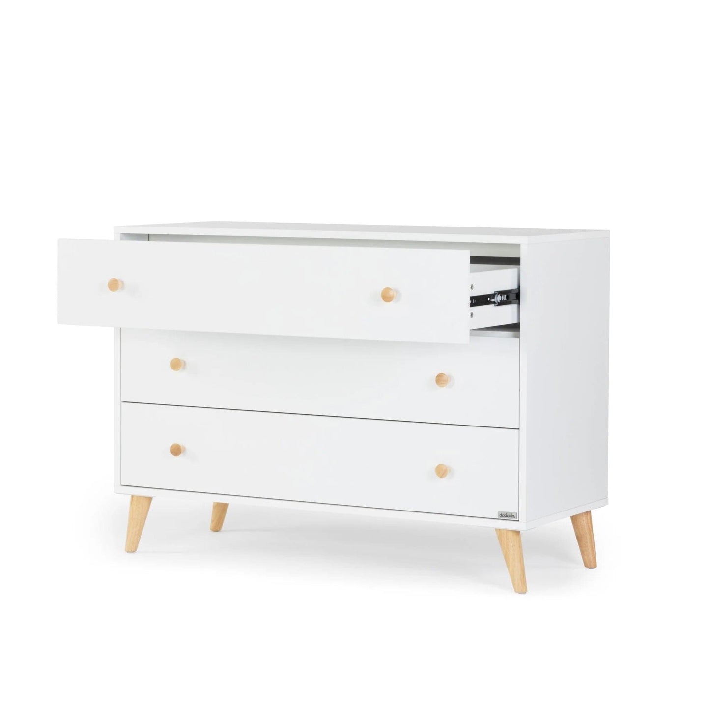 dadada Austin 3-Drawer Dresser - White / Natural - 43031-da