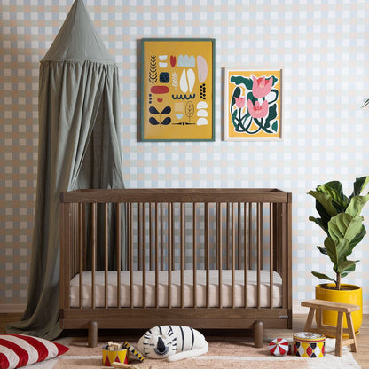 dadada Bliss 4-in-1 Convertible Crib - Walnut - 15051-da