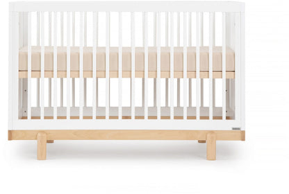 dadada Bliss 4-in-1 Convertible Crib - White / Natural - 15031-da