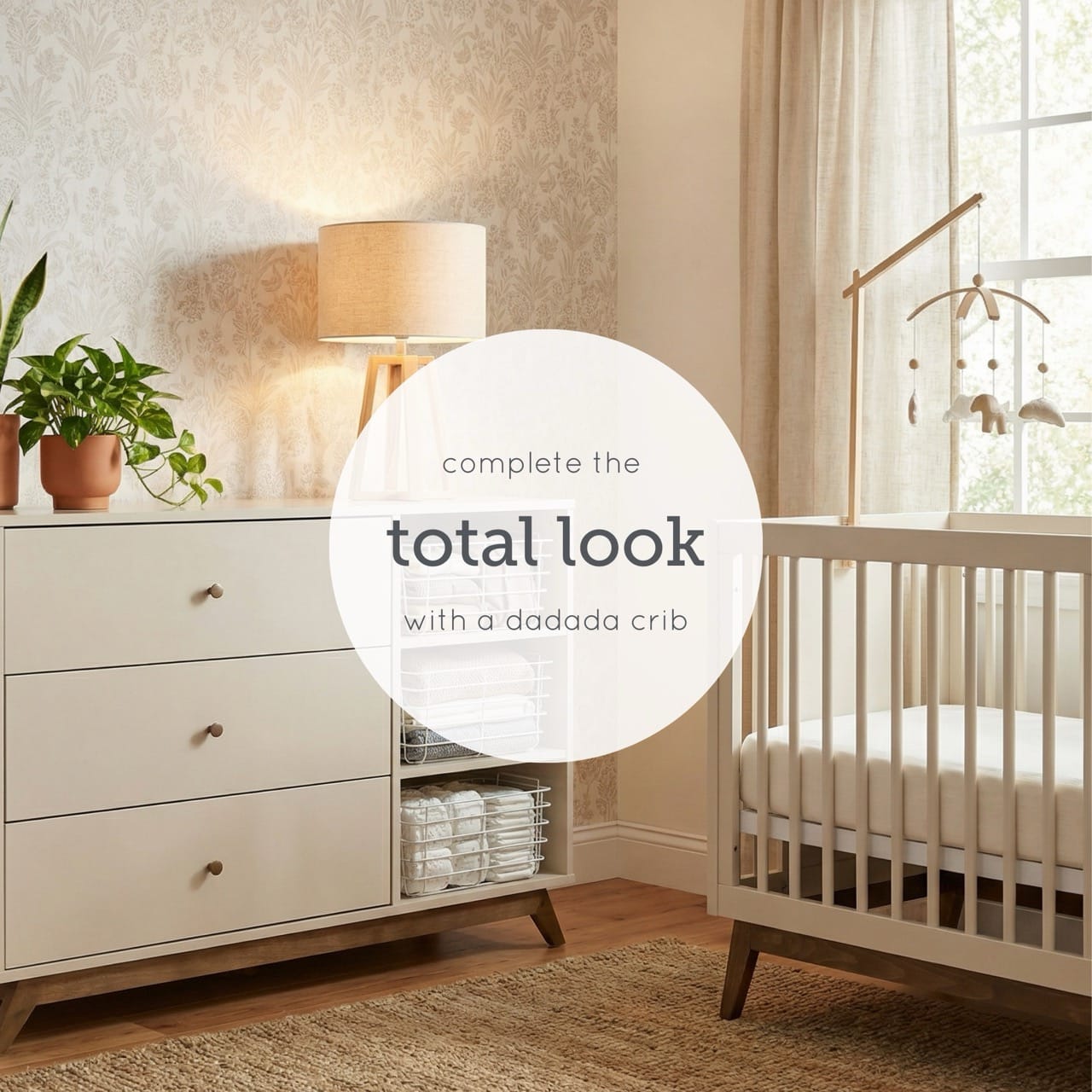 dadada Central Park 3-Drawer Dresser - Almond Milk / Walnut - 41182