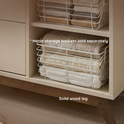 dadada Central Park 3-Drawer Dresser - Almond Milk / Walnut - 41182