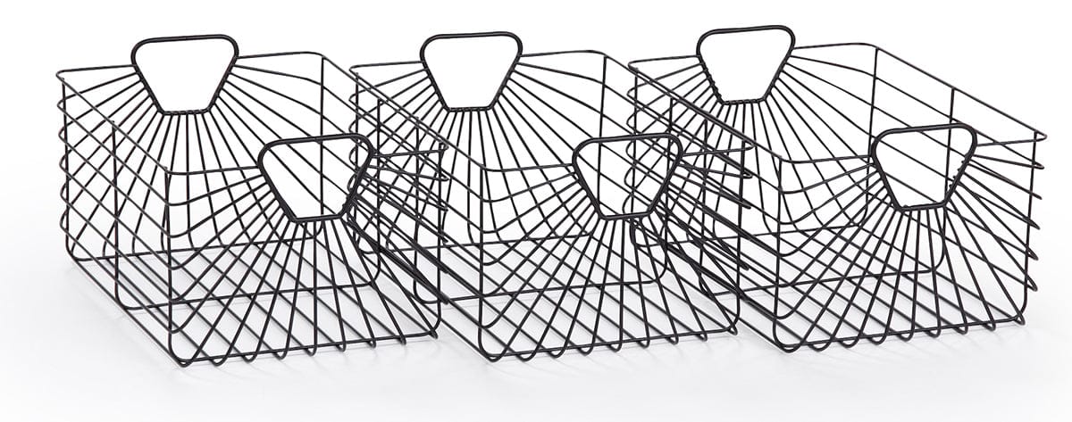 dadada Central Park Storage Baskets (Set Of 3) - Black - 51141-DA
