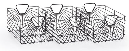 dadada Central Park Storage Baskets (Set Of 3) - Black - 51141-DA