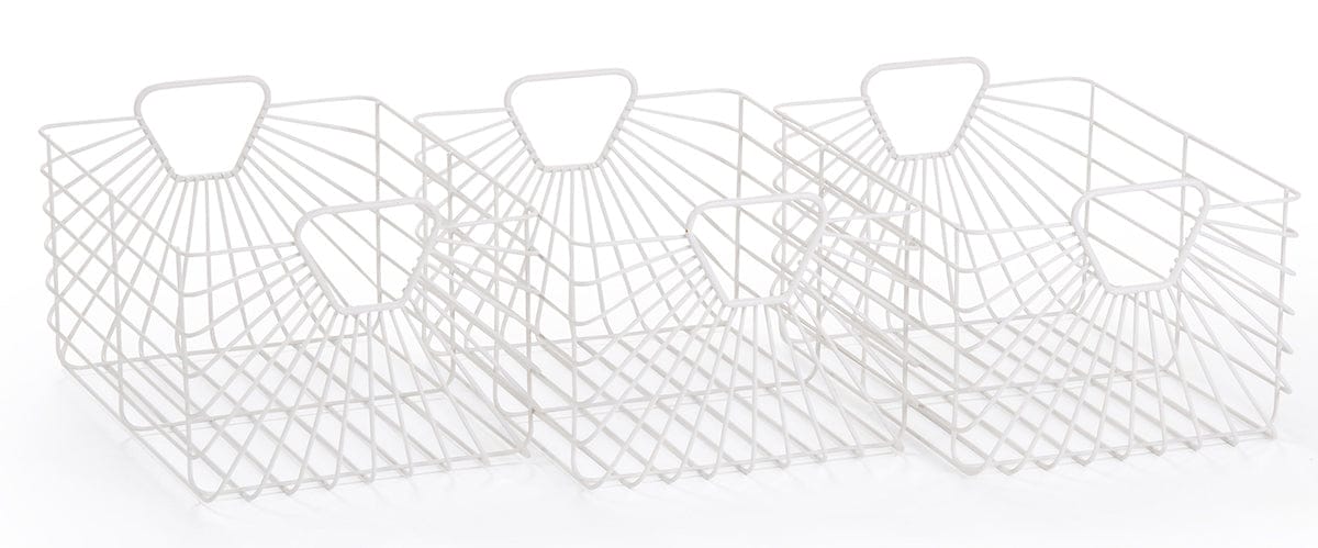 dadada Central Park Storage Baskets (Set Of 3) - White - 51101-DA
