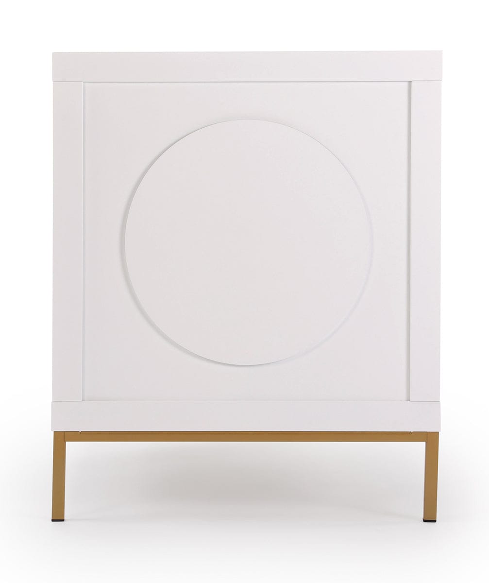 dadada Chicago 3-in-1 Crib - White / Gold - 13191-DA