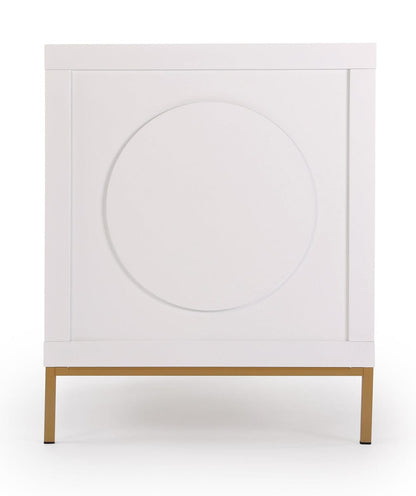 dadada Chicago 3-in-1 Crib - White / Gold - 13191-DA