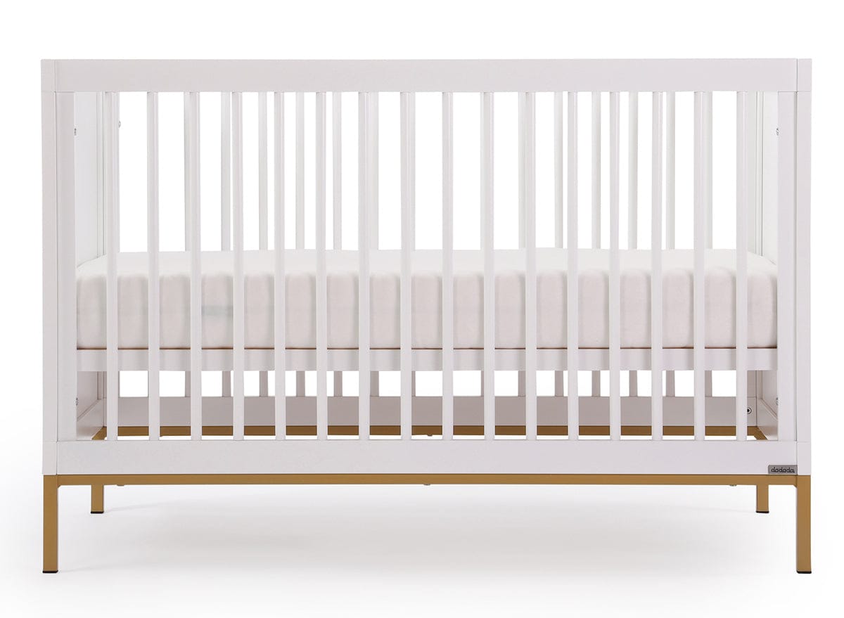 dadada Chicago 3-in-1 Crib - White / Gold - 13191-DA